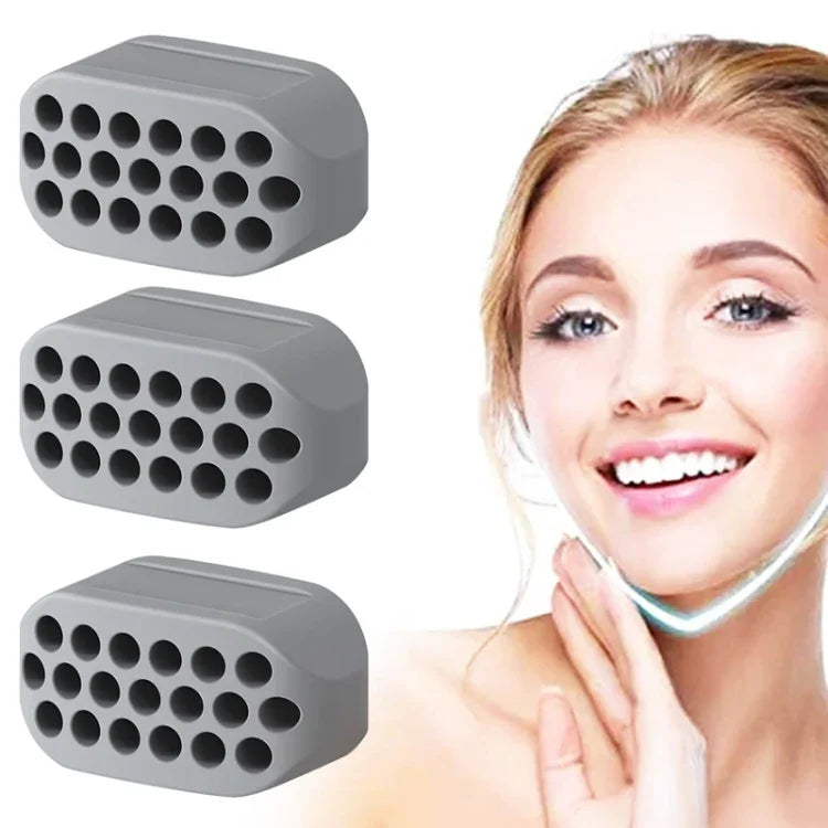 3 UN Bola Masseter de 4ª Geração, Treinador Mandibular, Treinador de Músculos Faciais, Dispositivo de Elevação Facial em Silicone, 4ª Geração (Branco), 4ª Geração (Preto), 4ª Geração (Cinza)