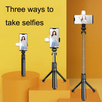 Mini tripé Bluetooth para selfies ao vivo, XT02P, XT02S, XT02SP