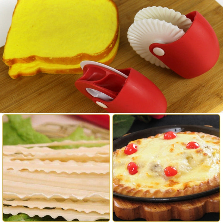 Ferramentas de pastelaria Roda de cortar massa Roda de bainha Cortador manual de massa Cortador em rolo Gadgets criativos de cozinha