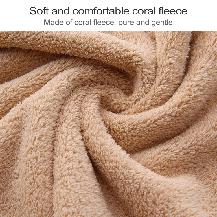 Toalha com Borda Cortada Toalha de Banho com Borda Ondulada Coral Fleece de Alta Densidade Super Absorvente de Secagem Rápida, 70 ×140 cm, 35 × 75cm