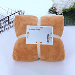 Toalha com Borda Cortada Toalha de Banho com Borda Ondulada Coral Fleece de Alta Densidade Super Absorvente de Secagem Rápida, 70 ×140 cm, 35 × 75cm