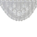 Cortina de Café Translúcida Branca Tule Renda Transparente Cortinas Jacquard de Malha Warp para Quarto, Cortina Inferior, Cortina Superior, Cortina Superior e Inferior