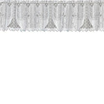 Cortina de Café Translúcida Branca Tule Renda Transparente Cortinas Jacquard de Malha Warp para Quarto, Cortina Inferior, Cortina Superior, Cortina Superior e Inferior