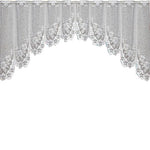 Cortina de Café Translúcida Branca Tule Renda Transparente Cortinas Jacquard de Malha Warp para Quarto, Cortina Inferior, Cortina Superior, Cortina Superior e Inferior