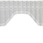 Cortina de Café Translúcida Branca Tule Renda Transparente Cortinas Jacquard de Malha Warp para Quarto, Cortina Inferior, Cortina Superior, Cortina Superior e Inferior