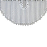 Cortina de Café Translúcida Branca Tule Renda Transparente Cortinas Jacquard de Malha Warp para Quarto, Cortina Inferior, Cortina Superior, Cortina Superior e Inferior