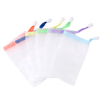 4 PCS Bolsa Suspensa Espuma de Limpeza Sabonete Artesanal Rede de Bolhas, Entrega de Cor Aleatória, Rede de Bolhas de Sabão