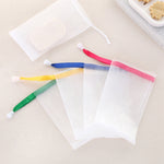 4 PCS Bolsa Suspensa Espuma de Limpeza Sabonete Artesanal Rede de Bolhas, Entrega de Cor Aleatória, Rede de Bolhas de Sabão