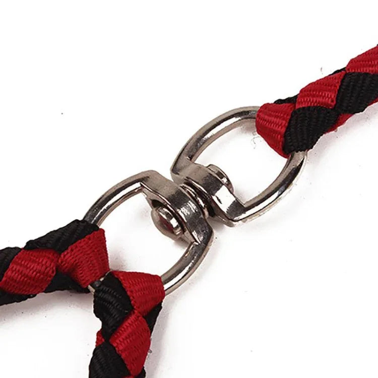 Trela Dupla para Cão Corda de Tração Anti-Emaranhamento para Animal de Estimação, 1,4m