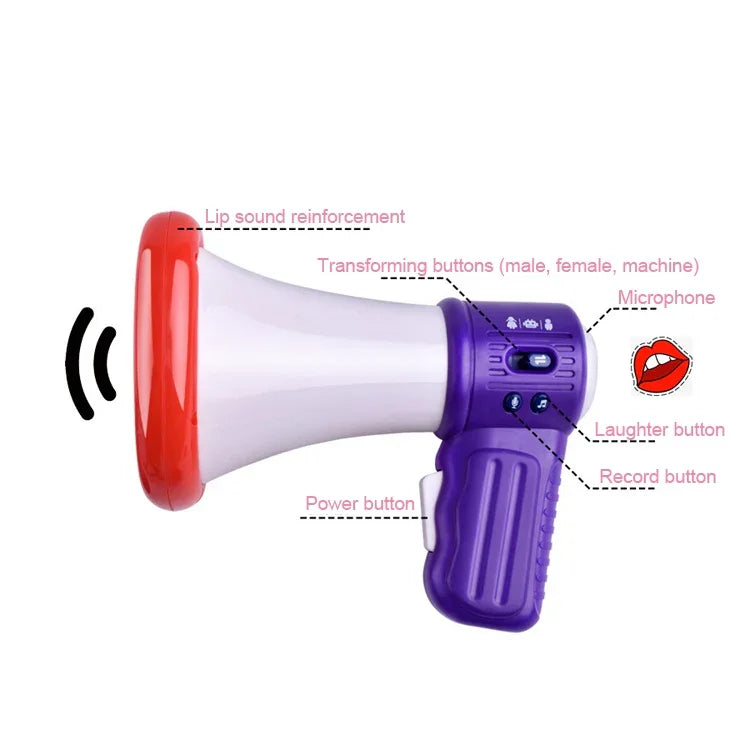Microfone Portátil para Crianças com Altifalantes, Brinquedos Elétricos de Música e Som, Entrega em Cor Aleatória