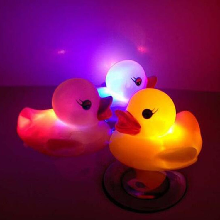 2 Peças de Brinquedos de Banho para Bebé com Luz LED por Indução de Água, Entrega de Cor Aleatória, Brinquedo de Banho com Pato Luminoso