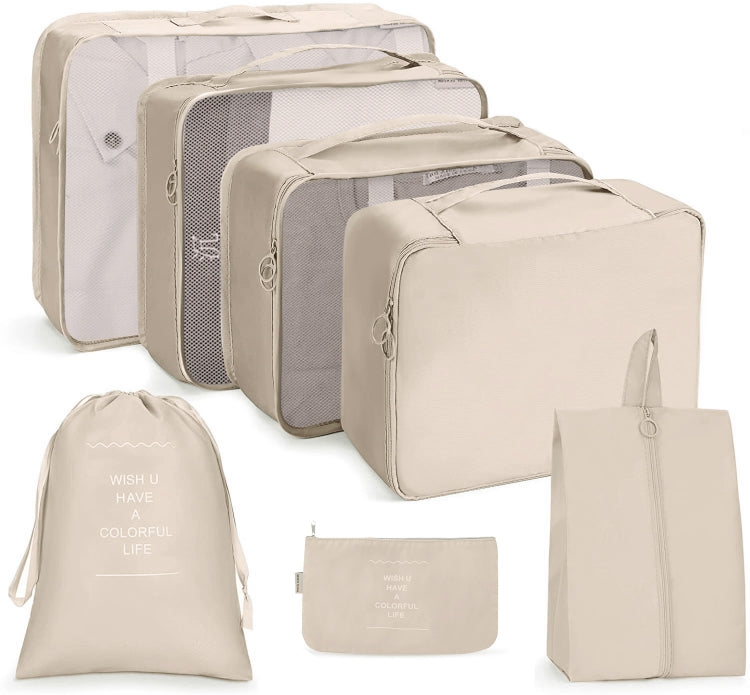 Conjunto de Sacos de Armazenamento de Viagem Sacos Dobráveis, 7 em 1, 8 em 1 Boca de Fecho, 8 em 1 Bolsa de Cosméticos, 8 em 1 Bolsa de Higiene, 9 em 1 Bolsa de Cosméticos, 9 em 1 Bolsa de Higiene