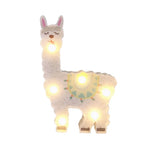 Luz Noturna de Alpaca Lanterna Pintada LED Decoração de Férias Estilo de Posição de Quarto