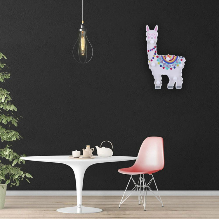 Luz Noturna de Alpaca Lanterna Pintada LED Decoração de Férias Estilo de Posição de Quarto