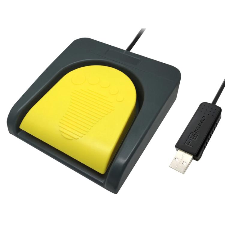 Pcsensor Pedal USB para Controlo de Teclado Adaptador para Computador, FS2016, FS2019