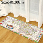 World Map Carpets Rug Bedroom Kids Baby Play Crawling Mat Memory Foam Area Rugs Carpet, 40x60cm, 40x120cm, 60x90cm, 60x180cm