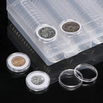 Cápsulas para Moedas 100 x 30mm Caixas Redondas Caixa de Proteção para Moedas Comemorativas, 2 unidades 30mm