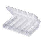Cápsulas para Moedas 100 x 30mm Caixas Redondas Caixa de Proteção para Moedas Comemorativas, 2 unidades 30mm