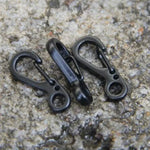 10 PCS Fivela de Primavera Mini Simples Versão SF para Pendurar Chaveiros, Adequada para Corda de Guarda-chuva até 5mm