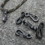 10 PCS Fivela de Primavera Mini Simples Versão SF para Pendurar Chaveiros, Adequada para Corda de Guarda-chuva até 5mm