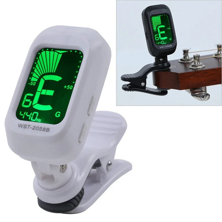 Capotraste para Guitarra Little Angel WST-2058B Afinador Eletrónico, 5×3.7×2.7cm