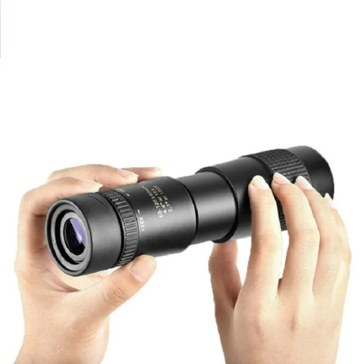Monóculo com Zoom Contínuo, Visão Noturna HD de Alta Ampliação e Baixa Luminosidade, 10 - 30 x 30