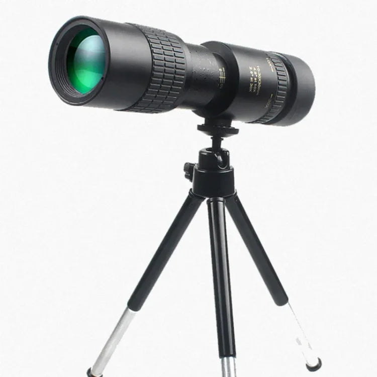 Monóculo com Zoom Contínuo, Visão Noturna HD de Alta Ampliação e Baixa Luminosidade, 10 - 30 x 30