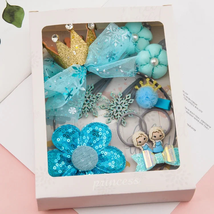 Acessórios de Cabelo Bonitos para Raparigas Conjunto de Acessórios de Cabelo com Arco de Malha e Tiara Coroa