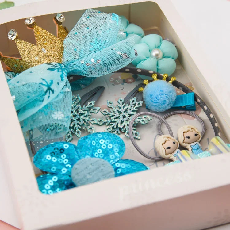 Acessórios de Cabelo Bonitos para Raparigas Conjunto de Acessórios de Cabelo com Arco de Malha e Tiara Coroa