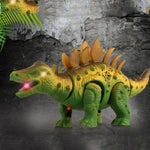 Brinquedo Modelo de Dinossauro Elétrico Universal com Som e Luz Simulada Presente para Rapaz