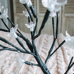 Cherry Tree Lamp Table Lamp Room Layout Decoration Creative Bedside Night Light Gift, 24 Lights Bauhinia Black Tree, 36 Lights Bauhinia Black Tree, 48 Lights Bauhinia Black Tree, 24 Lights Fiber Optic Black tree, 36 Lights Fiber Optic Black tree       ...