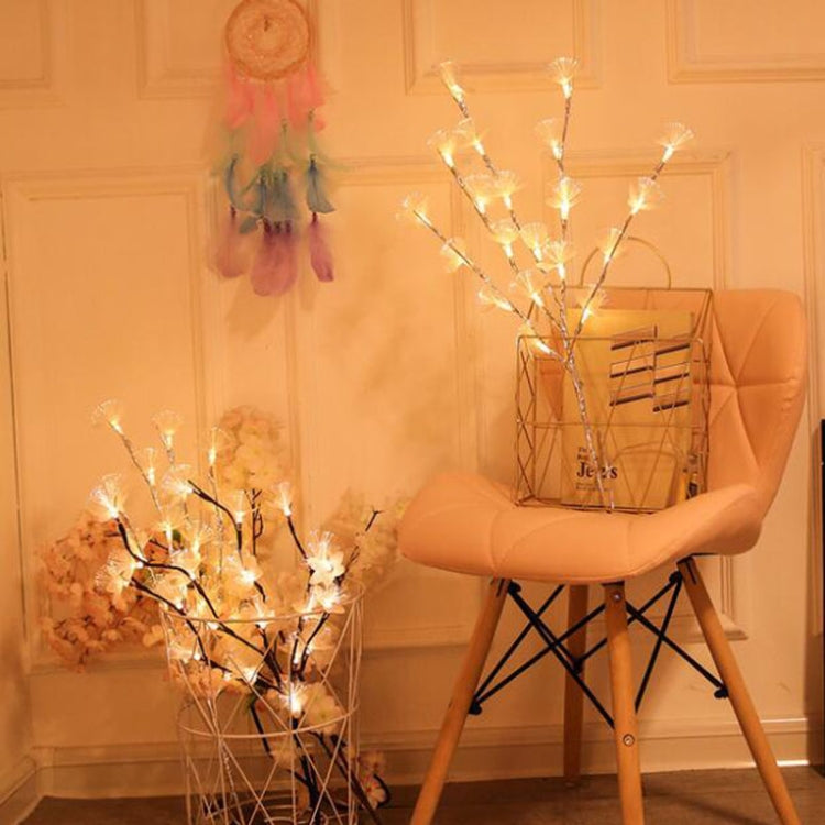 Cordão de Luz LED de Galho de Flor de Fibra Ótica Decoração Romântica para Quarto
