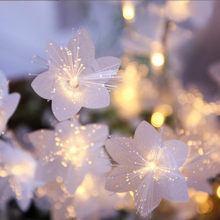 Cordão de Luz LED de Galho de Flor de Fibra Ótica Decoração Romântica para Quarto
