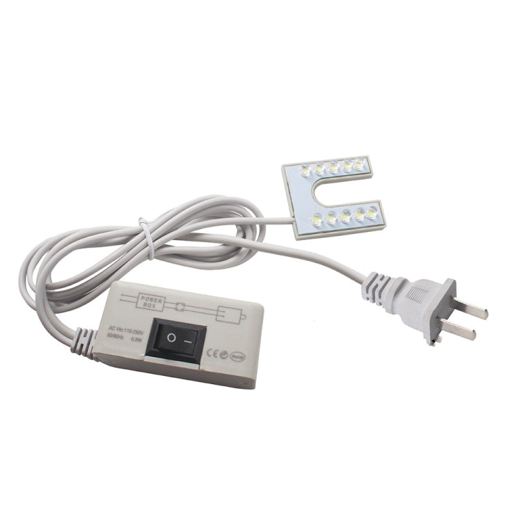 Luz LED para Máquina de Costura em Forma de U, Magnética, Brilhante, de Trabalho e Economia de Energia, Plugue UE, Plugue EUA