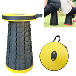 Banco Telescópico Dobrável de Plástico Portátil para Exterior Camping Pesca Jardim, 47cm(Preto), 47cm(Vermelho), 47cm(Amarelo)