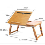 Mesa dobrável Nanzhu para computador, mesa para cama com ranhura para cartão, mesa simples para computador preguiçoso elevatória, média 54cm