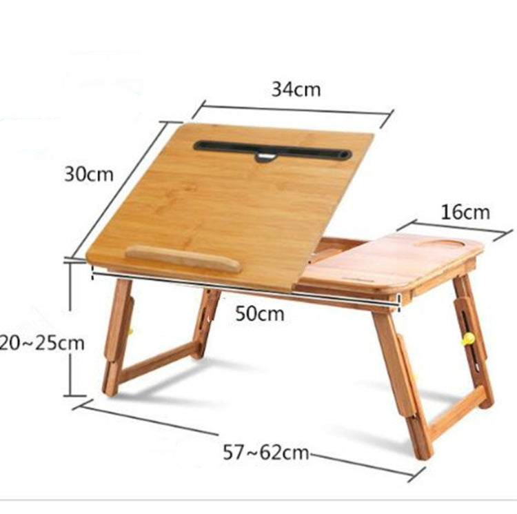 Mesa dobrável Nanzhu para computador, mesa para cama com ranhura para cartão, mesa simples para computador preguiçoso elevatória, média 54cm
