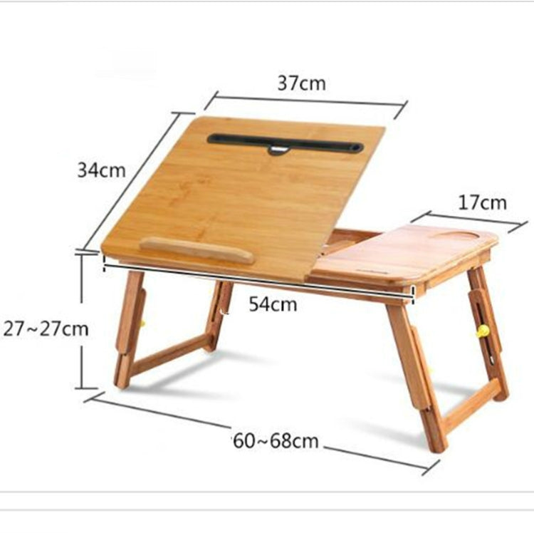 Mesa dobrável Nanzhu para computador, mesa para cama com ranhura para cartão, mesa simples para computador preguiçoso elevatória, média 54cm