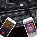 Adaptador Metálico 2 em 1 AUX 3.5mm + Receptor de Áudio Bluetooth 4.1 USB para Carro Conversor de Áudio Receptor Bluetooth Sem Fios, Receptor de Áudio