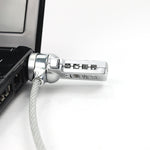Cadeado de computador universal para portátil com código de quatro dígitos, antirroubo, diâmetro 3,5 mm, comprimento 1,2 m