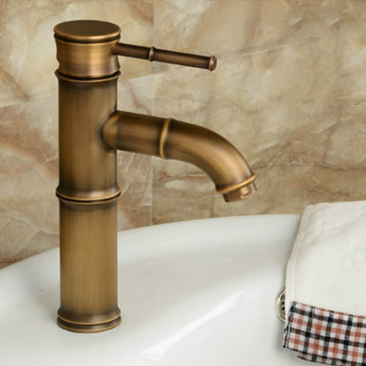 Torneira antiga retro para água quente e fria Banheira de casa de banho Bacia de bambu com cachoeira Torneira de cobre, Quebra 2 nós, Quebra 3 nós, Antigo 2 nós, Antigo 3 nós, Cotovelo 2 nós, Cotovelo 3 nós