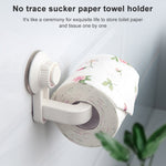 Suporte para Papel Higiénico com Ventosa para Montagem na Parede, Removível