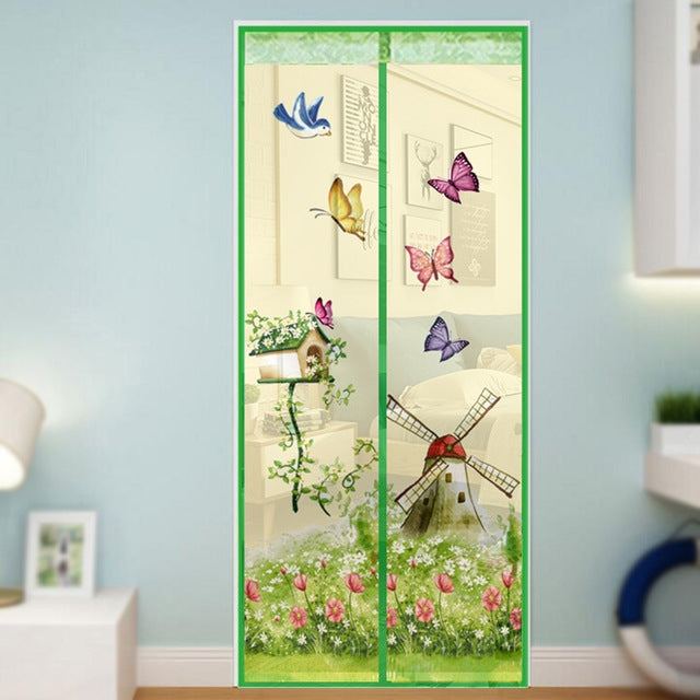 Cortina Mágica com Fecho Magnético para Mosquitos, Insetos e Moscas para Quarto e Cozinha, 90x210cm, 100x210cm