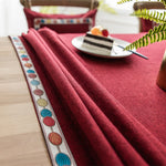 Toalha de Mesa Impermeável de Cor Sólida Linho Retangular, 130x220cm, 130x240cm, 140x260cm, 130x300cm, 140x220cm, 140x240cm, 140x300cm
