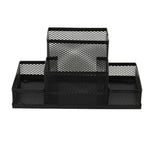 Organizador de secretária Suporte de metal em malha Porta-lápis e canetas Caixa de arrumação para casa, Tamanho: 15,5x10,2x10cm, Suporte de secretária