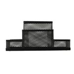 Organizador de secretária Suporte de metal em malha Porta-lápis e canetas Caixa de arrumação para casa, Tamanho: 15,5x10,2x10cm, Suporte de secretária