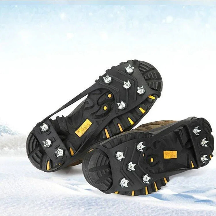 Capa de Sapatos Antiderrapante com 8 Dentes para Gelo e Neve ao Ar Livre, M (35-40), L (41-45)