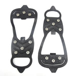 Capa de Sapatos Antiderrapante com 8 Dentes para Gelo e Neve ao Ar Livre, M (35-40), L (41-45)