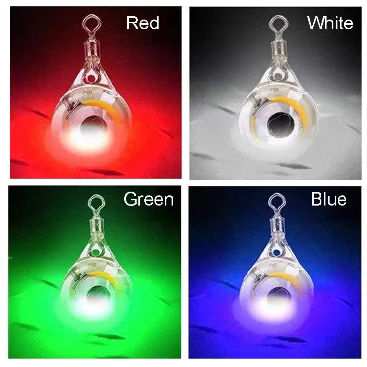 Lâmpada LED para Isco de Peixe Lâmpada Subaquática Olho de Peixe, Branco, Vermelho, Azul, Verde