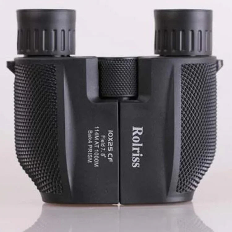 Binóculos de Bolso Portáteis ROLISS 10X25 para Desporto ao Ar Livre, Impermeáveis, Telescópio de Alta Potência, 10X25